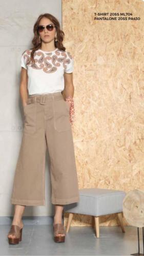 PANTALONI GAUCHO BEIGE